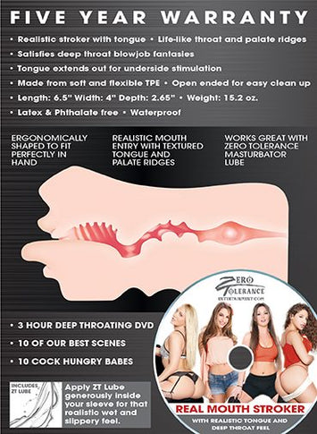 Zero Tolerance Real Mouth Stroker Default Title