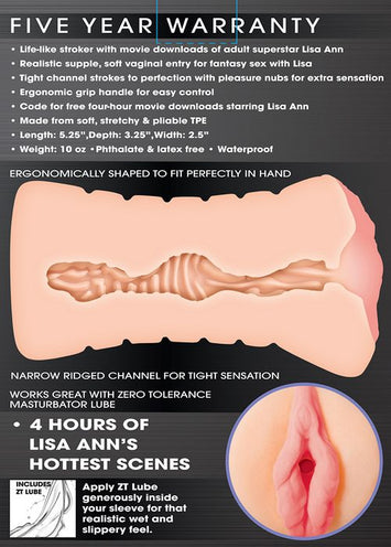 Zero Tolerance Vagina Stroker Lisa Ann Default Title