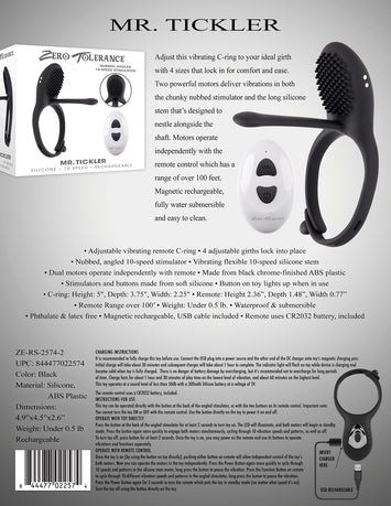 Zero Tolerance Mr. Tickler Default Title