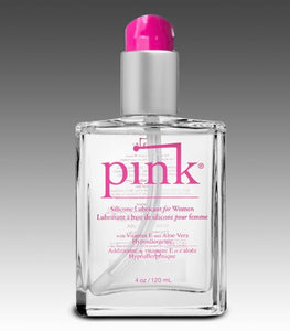 Pink Silicone Lube4 Oz Glass Bottle Default Title