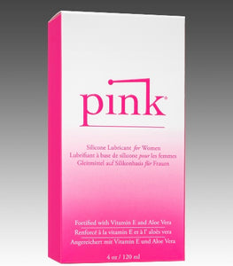 Pink Silicone Lube4 Oz Glass Bottle Default Title
