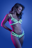 Glow Night Vision Bralette & Panty White