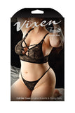 Vixen Call Me Yours Bralette & Thong Black