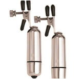 Kink Collection Vibrating Nipple Clamps Silver Default Title