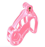 Kink Chastity Series Locking Cock Cage M Pink Default Title