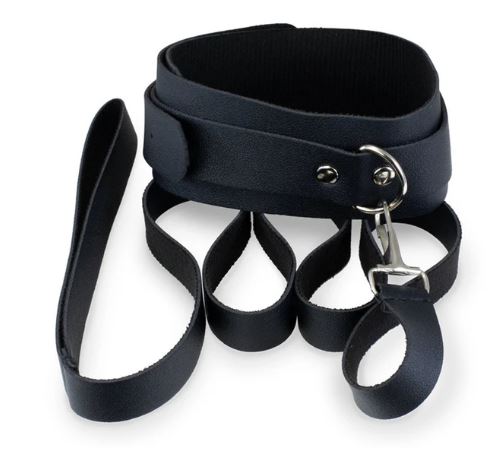 Kink Curious Collar & Leash Set Black Default Title