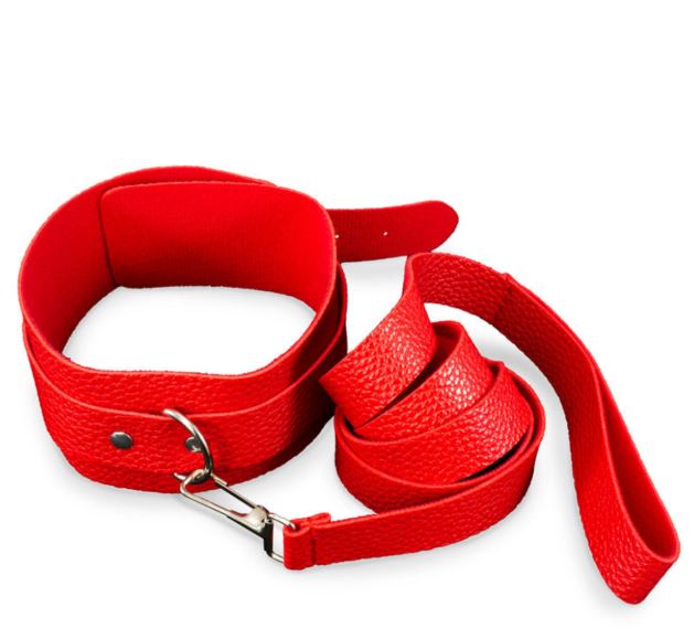 Kink Curious Collar & Leash Set Red Default Title