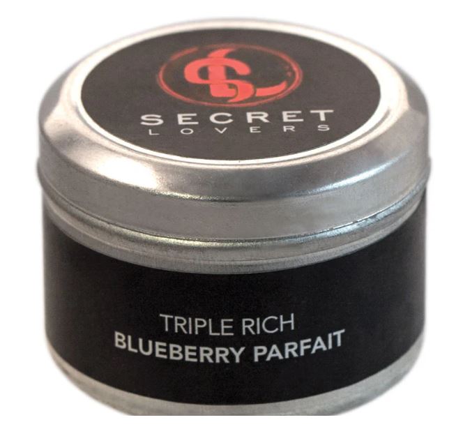 Secret Lovers Blueberry Parfait Mini Edible Massage Candle 1oz Default Title