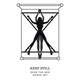 Fifty Shades Keep Still Over The Bed Cross Restraint Silver