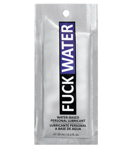Fuck Water .3 Oz Clear Water Based Lubricant Pillow Packs Default Title