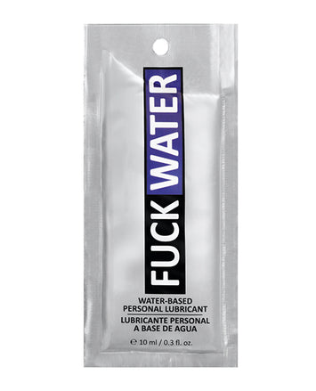 Fuck Water .3 Oz Clear Water Based Lubricant Pillow Packs Default Title