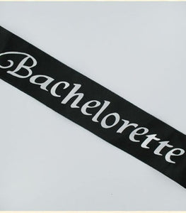 Bachelorette Black Sash