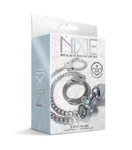 Nixie Metal Plug & Cuff Set Silver Small Default Title