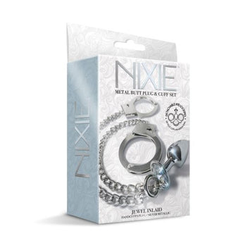 Nixie Metal Plug & Cuff Set Silver Small Default Title