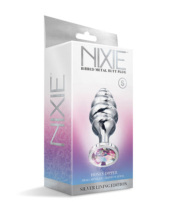 Nixie Honey Dipper Small Ribbed Stainless Steel Plug Default Title