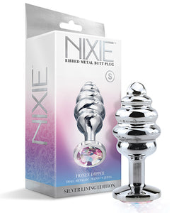 Nixie Honey Dipper Small Ribbed Stainless Steel Plug Default Title