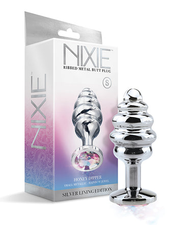 Nixie Honey Dipper Small Ribbed Stainless Steel Plug Default Title
