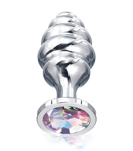 Nixie Honey Dipper Medium Ribbed Stainless Steel Plug Default Title