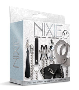 Nixie Interchangeable 8pc Bondage Kit Silver