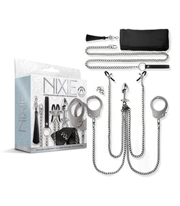 Nixie Interchangeable 8pc Bondage Kit Silver