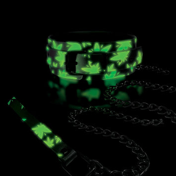 Stoner Vibes Collar/leash Glow In The Dark Chronic Collection Default Title