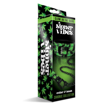 Stoner Vibes Collar/leash Glow In The Dark Chronic Collection Default Title