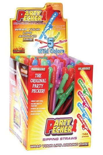 Party Pecker Sipping Straws-144pc Display Default Title