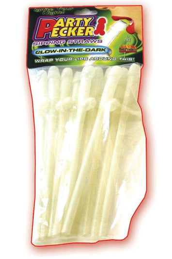 Party Pecker Sipping Straws-glow-10pk Default Title