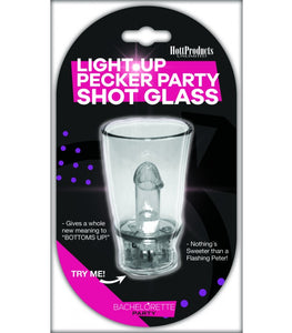 Light Up Pecker Party Shot Glass