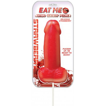 Jumbo Gummy Cock Pop Strawberry