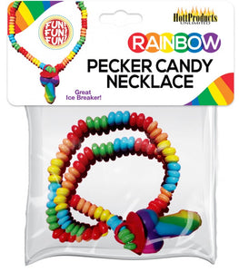 Rainbow Cock Candy Necklace Default Title