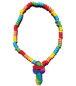 Rainbow Cock Candy Necklace Default Title