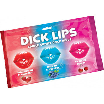 Dick Lips Gummy Cock Ring 3pk Default Title