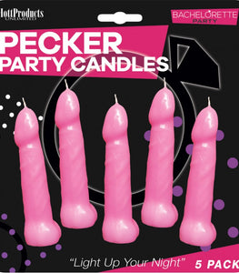 Bachelorette Party Pink Pecker Candles 5 