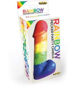 Rainbow Pecker Party Candle