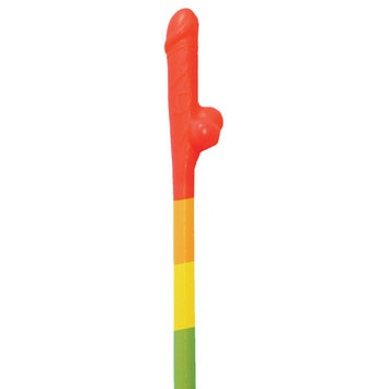 Rainbow Pecker Straws 10pk Default Title