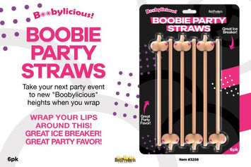 Boobie Straws Flesh 6pk Default Title