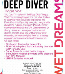 Tongue Star Deep Diver Vibrating Tongue With Motor