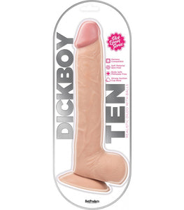 Dickboy 10 In Realistic Dildo W/ Balls