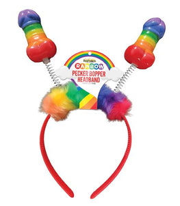 Rainbow Pecker Bopper Headband