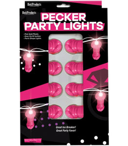 Light Up Pink Pecker String Party Lights