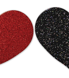 Nipplicious Heart Shaped Glitter Pasties 2pk