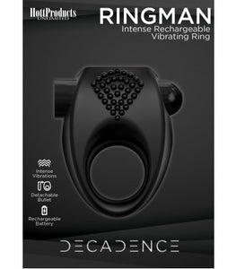 (wd) Decadence Ringman Vibrati Cock Ring Default Title