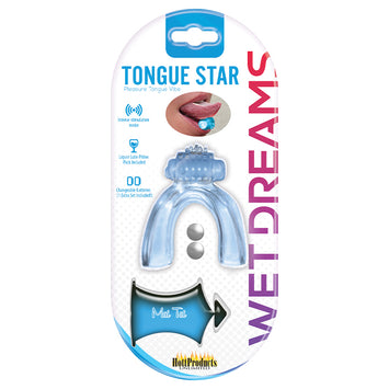 Tongue Star Tongue Vibe Vibrating Tongue With Motor Blue
