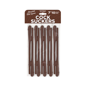 Cock Suckers Pecker Straws Chocolate Lovers 10pk Default Title
