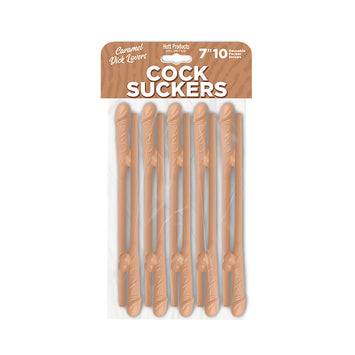 Cock Suckers Pecker Straws Caramel Lovers 10pk Default Title