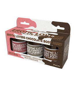 Erotic Chocolate Body Paints White Milk & Strawberry Default Title