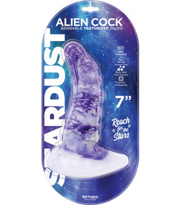 Stardust Alien Cock Silicone Textured Dildo 7in