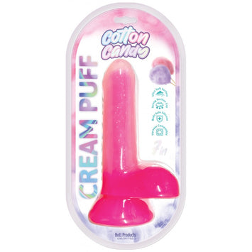 Cotton Candy Cream Puff Silicone Dildo 6in Pink Default Title