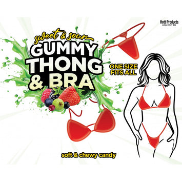 Sweet & Sour Gummy Thong & Bra Set Default Title